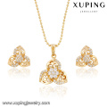63831-xuping wholesale fashion earring and pendant jewelry set in latest design